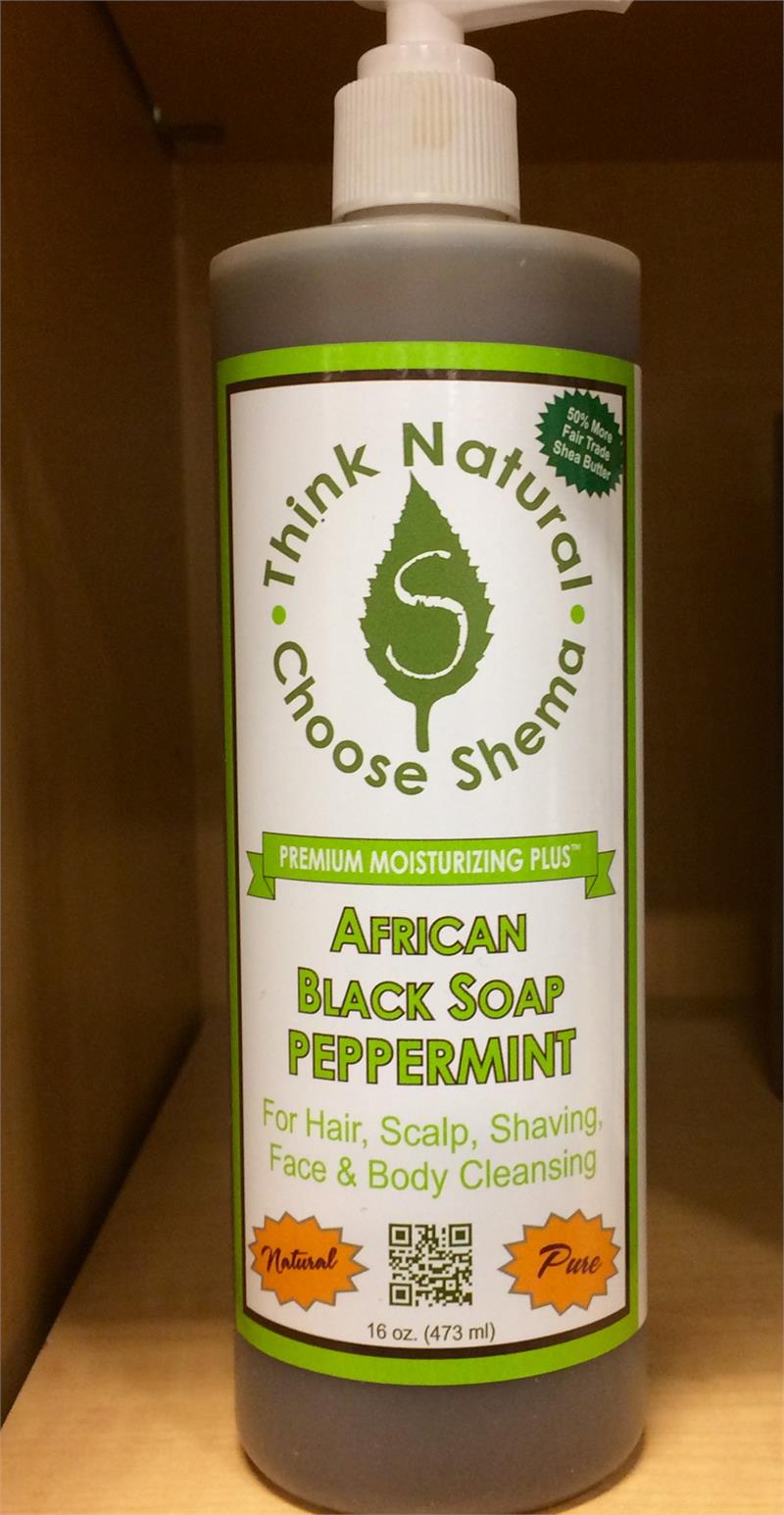 Peppermint Liquid African Black Soap
